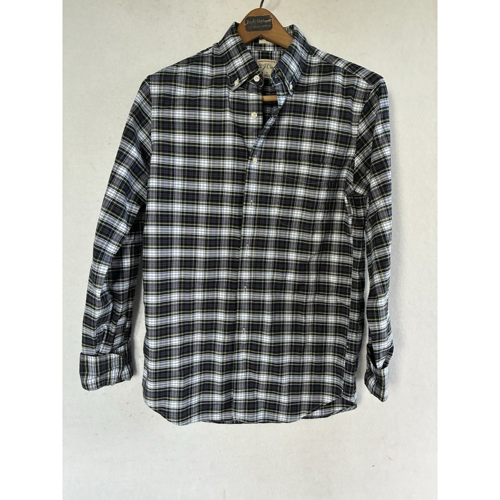 J Crew Colorful Plaid Button Down Shirt Slim Fit Mens Size Small